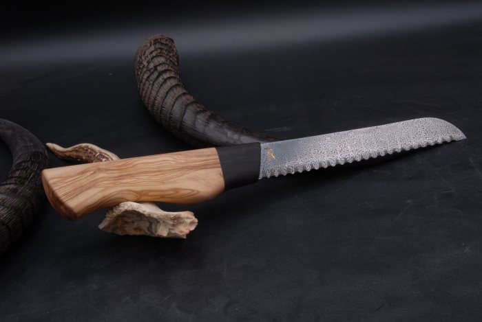 Mosaikdamast Brotmesser